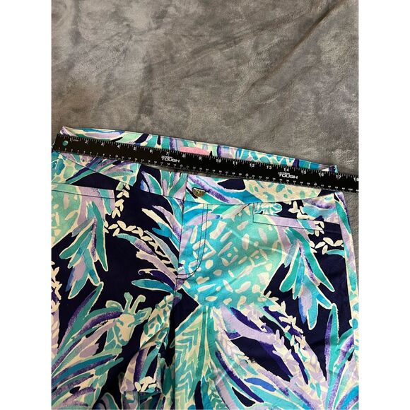 Lilly Pulitzer Kelly Skinny Ankle Pants Womens Size 12 Navy Alotta Colada NWT - Picture 8 of 10